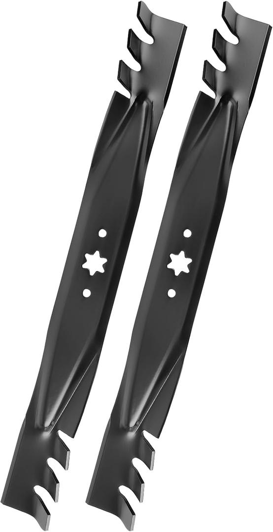 942-04308-X Mower Blades Fit for Cub Cad et Troy Bilt MTD Craftsman 42" Deck, 742-0616A Gator Mulching Blades Fit for 42" Riding Tractor Zero Turn Mower, 2 Pack