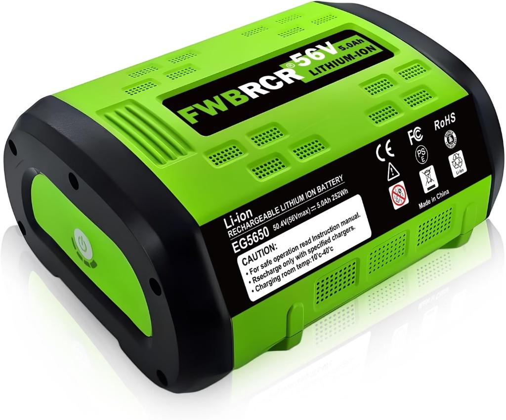 5.0Ah Replacement for EGO 56V Battery BA1400T BA2800T
BA4200T BA5600T Compatible with EGO 56 Volt Lithium-Ion Battery Power Tools