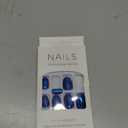 Chrome Press on Nails Short Oval Fake Nails Acrylic Nails Press ons Blue Green Ombre False Nails Glossy Glue on Nails Full Cover Artificial Stick on Nails for Women 24Pcs