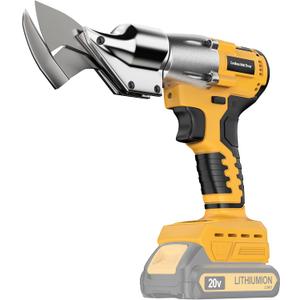 Cordless Sheet Metal Cutter Brushless for De-walt 20v Max Battery(Tool Only), Metal Shears 360 Degree Pivoting Head, Electric Metal Scissors for for Cutting Stainless Sheet, Metal, Iron, 221 Ft-Lbs