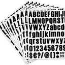 Alphabet Stickers - 10 Sheets Mailbox Numbers, 810 Pcs 1 Inch Vinyl Letters, Black Decals for Mailbox, Sign, DIY Crafts, Door, Window, Cars, Home 3 Pack