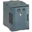 Cambro Insulated Food Pan Carrier - Electric Hotbox for Catering Transport & Serving - UPCH400 Series (Granite Gray)