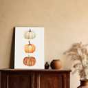 3 x Likjad Boho Fall Pumpkin Wall Art, Boho Fall Decor, Farmhouse Autumn Pumpkins Thanksgiving Poster Painting Wall Art Decor for Kitchen Bedroom Living Room Home, 11x14 Framed (delicious food001)