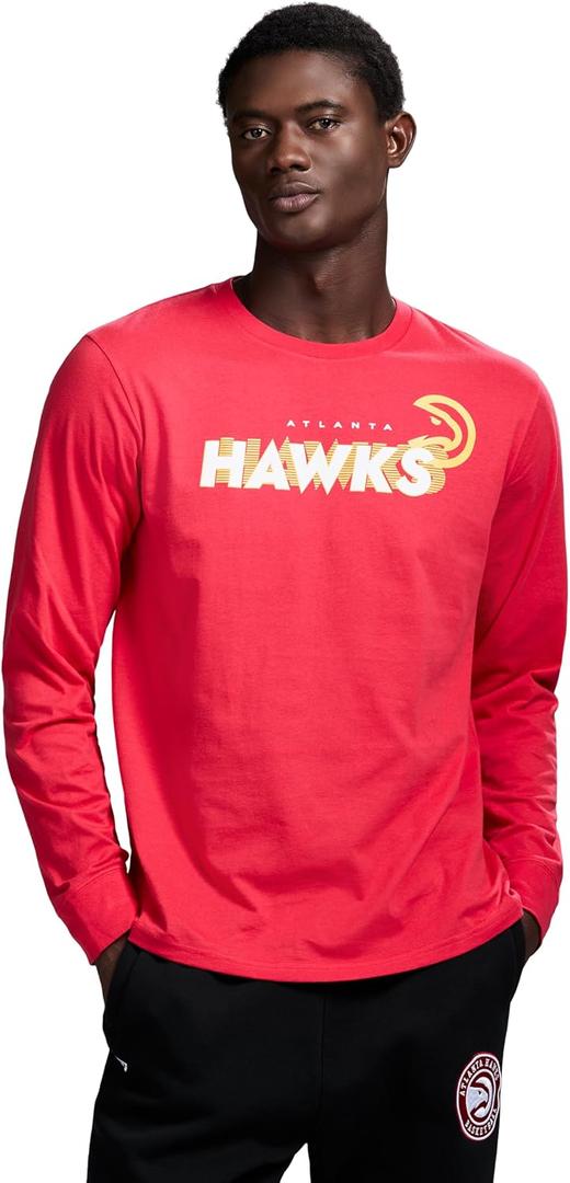 Game 7 X NBA Officially Licensed Men's Graphic Long Sleeve Lightweight Crew Neck Cotton Team T-Shirt (L)