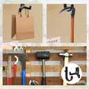 Tinoaly 21pcs Tool Storage Hooks, Black J/Y-Shaped Hooks with Screw Wrench Garden Organizer Tools Hanging Storage Rack Hanger Parts Compatible for Suncast and Craftsman