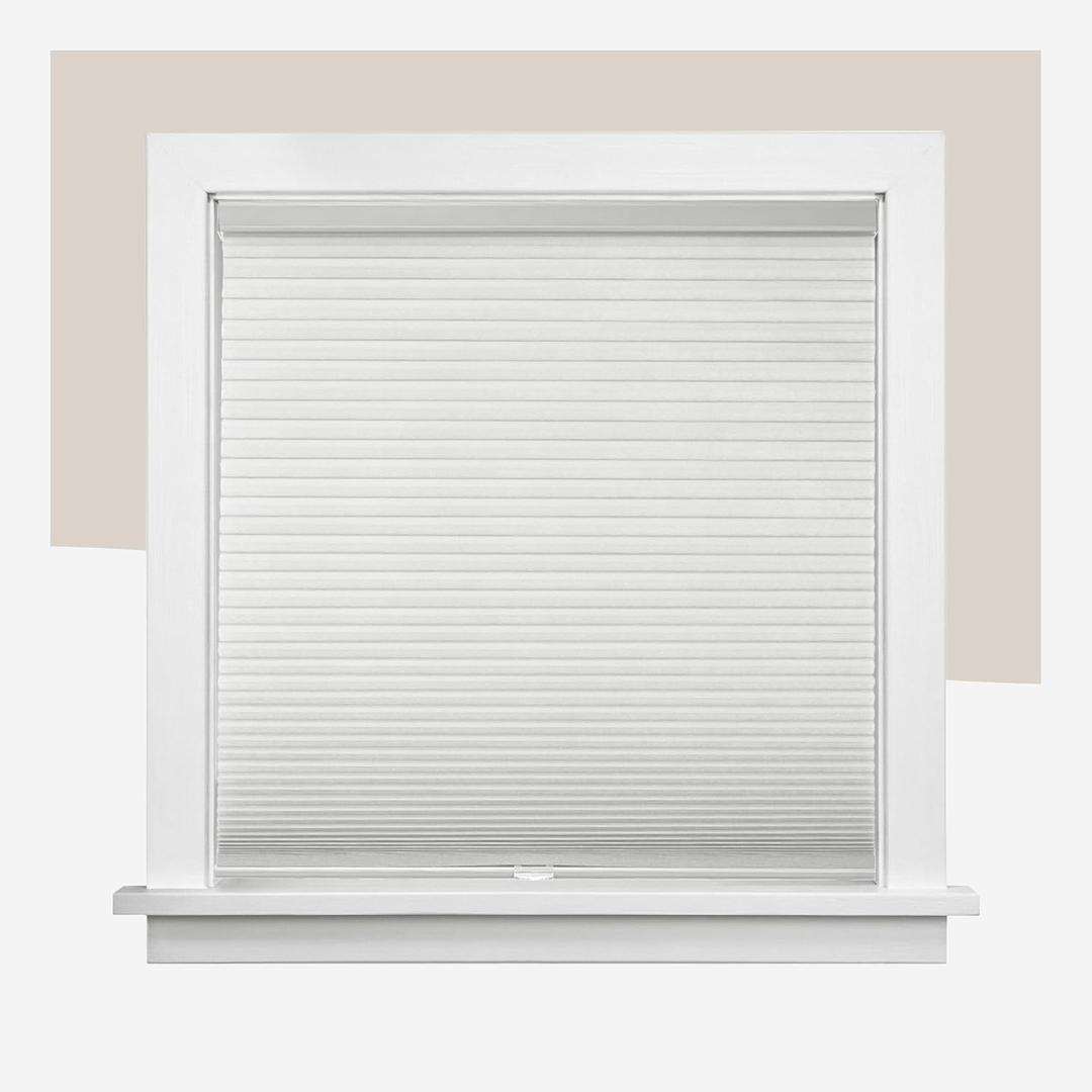 CHICOLOGY Cellular Shades – Cordless Honeycomb Blinds, Blackout or Light Filtering Window Shades for Home, Bedroom, Living Room, Kitchen, Office & Door Windows – Evening Mist, 22.75" W x 64" H