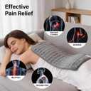 Heating Pad for Back, Neck, and Shoulder Pain Relief, Electric Heat Pad with 6 Heat Levels, Moist Heat Option, Auto Shut-Off, Birthday Christmas Gifts for Women Men Mom Dad Grandma, Gifts for her
