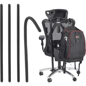 4 Pcs Flexible Walking Stick Stand for Table - Cane Holder with Fixation Grabber Hook Attachments for Walker, Rollator, Mobility Scooter, Wheelchair - Accessory to Hang & Hold Items Within Reach