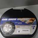 Snow-Chains Auto Fixing 1 Min Quick Fit Easy Installation Tire-Chains, Portable Reusable Universal Emergency Tire Traction Chain for Passenger Car, Pickup Trucks and SUV - 1 Pack