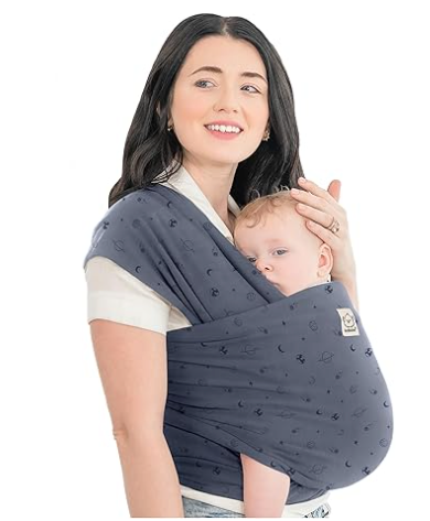 Baby Wrap Carrier - All in 1 Original Baby Carrier Newborn to Toddler Sling, Easy to Wear, Hands Free Bonding, Lightweight, Breathable Infant Wraps (Planets)