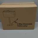 21" Touch Bedside lamps with 2 USB & AC Outlets, 3-Way Dimmable Bedside Table Lamps Set of 2 for Bedroom Living Room Office Reading, Gray Shade Lamps for Night Stands, 5000K LED Bulbs Included