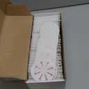 200 pcs Church Candles with Drip Protectors for Devotional Candlelight Vigil Service, Unscented White 5" H X 1/2" D, No Smoke, Shabbat, Prayer