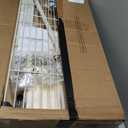 ULIFHOME P6C Rolling Clothes Rack with Cover, Covered Clothing Racks Heavy Duty, Portable Closet for Hanging Clothes, Garment Racks on Wheels, White Closet Rack with White Cover, Max Load 365LBS