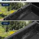 Bed Rail Caps for Ford F150 2015-2020 with 5.5ft Bed Left & Right Side Truck Bed Rail Molding Cap Protector W/Stake Holes,Black Tailgate Cover for Ford F150 2015-2020 Accessories,2PCS