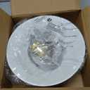 LYOOWNG Plug in Pendant Light, Bigger Hanging Lights with Plug in Cord On/Off Switch, 13FT Industrial Plug-in Hanging Light, Vintage Pendant Lights Fixture, White