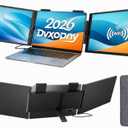Dvxopny One Cable No Driver Laptop Screen Extender,14" FHD 1080P IPS Portable Monitor,1-Min Setup USB-C Plug and Play, Ultra-Slim Triple Screen for 12-15.6" Laptops Windows/MacOS/Android