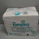Pampers Sensitive Baby Wipes, Water Based, Clinically Proven, Hypoallergenic, and Unscented for Babies, 1008 Wipes Total (18 Flip-Top Packs)