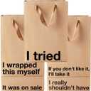 MilkToast Brands Funny Gift Bags for Adults, Set of 5, 11 x 8 x 4, 1 Count