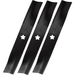 173921 173920 180054 48 inch Deck Mulching Mower Blades for Craftsman Poulan Husqvarna Z248F YTH2348 YTH24V48 YTH2148 YTH24K48 48" PB20VA48 2748GLS 532180055 532173921 532180054 5 Point Star (Black)