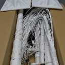 LIGHTSHARE 8 Feet 132L LED Birch Tree Lights, Pack of 2, Warm White, for Holiday Party and Christmas Decoration, Indoor and Outdoor Use