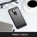 Sidande Case for OnePlus 7T Pro 5G Case, HD1925 Case, Ultra Slim Phone Cover with Shock-Absorption Carbon Fiber TPU Rubber Protective Cases for OnePlus 7T Pro Black