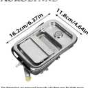 A18-42228-001 Chrome Exterior Door Handle Assembly Right Passenger Side with Keys Compatible with 2003-2011 Freightliner Columbia, 2005-2014 Century class, Coronado, Argosy OEM A18-42228-003, 760-5201