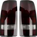 Dark Red Tail Lights Assembly Compatible with 1999-2006 GMC Sierra 1500 2500 3500, for 1999-2002 Chevy Silverado 1500 2500, Driver & Passenger Side Rear Brake Lamps (No bulbs, Smoke)