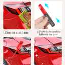 3 x RACOONA Paint Pen,Car Accessories Touch Up Paint Pen,Car Paint Scratch Repair,Car Scratch Remover Pen,Touch Up Paint Pen for Cars,Car Touch Up Paint Pen,Deep Scratches for All Types of Cars (Pearl Red)