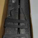 XZHXFX Marble Bathroom Shelf with Towel Bar, 16" Metal Modern Floating Shelf Wall Mount for Bathroom Wall Shelf(Black)