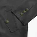 Mens Pirate Coat Steampunk Jacket Tailcoat Renaissance Jacket Halloween Hatter Costume (Black, S)