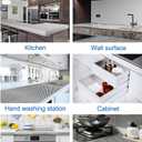 Waterproof & Oil-Resistant Aluminum Foil Peel & Stick Wallpaper - Gold Self-Adhesive Backsplash for Countertops, Cabinets, DIY Projects (15.7"x197", Gold Chequer)