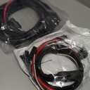 42014 42015 4 Pin Truck Side Battery Cable Set for Western SnowEx Fisher Blizzard Snow PlowTruck & Plow Side Power Cable Wiring Harness w/Dust Cover