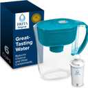 Brita Metro Water Filter Pitcher with SmartLight Change Indicator, BPA-Free, Replaces 1,800 Plastic Water Bottles a Year, Lasts Two Months, Includes 1 Filter, Small - 6-Cup Capacity, Turquoise