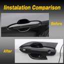 Exterior Door Handle Bowl Cover Trim Set for Toyota Camry LE SE XLE XSE 2018 2019 2020 2021 2022 2023 2024 2025 8th 8.5th Gen (Carbon Fiber Print)