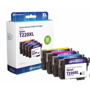 Dataproducts Epson® T220XL Black Cyan Magenta Yellow High Capacity Inkjet Cartridges