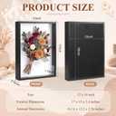 3 Pack Shadow Box Picture Frame Display Cases, 16 x 12 Inch, Black