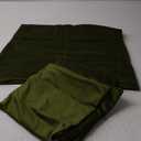 Mixhug Set of 2 Cozy Velvet Square Decorative Throw Pillow Covers for Couch and Bed, Moss Green, 18 x 18 Inches