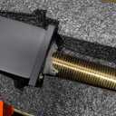 Cobbe Waterfall Bathroom Faucets 3 Hole, Matte Black Bathroom Sink Faucet Square 4 Inch Centerset with Pop-Up Drain, 2 Handle and 2 Supply Hoses, Lead-Free Stainless Steel for Vanity Sink Rv