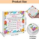 40th Birthday Gifts for Women Men Wooden Plaque Box Sign Happy 40th Birthday Gifts for Him Her Mom Dad Husband Wife Sister 1985 40 Year Old Gift Wood Box Sign Desk Decor 40 Year Old Party Supplies