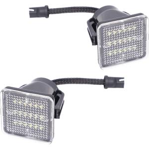 LED License Plate Lights Assembly Pair with Cover for 2016-2023 Toyota Tacoma/2014-2021 Toyota Tundra Pickup Truck 6000K White Tag Lights Lamps Replacement for TO2870101 812700C040