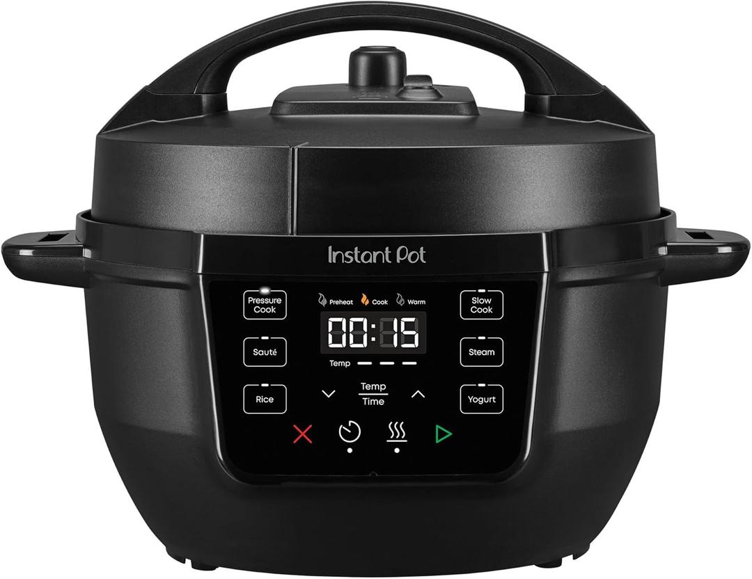 Instant Pot 4QT RIO Mini 7-in-1 Multi-Cooker, Pressure Cooker, Slow cook, Saut, Steam, Rice Maker, Yogurt, & Warmer, Black, 4 Quarts