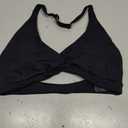 YEOREO Halter Sports Bras for Women Low Impact Removable Padded Adjustable Deep V Bra Seamless Workout Gym Crop Tops Small