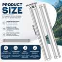 MorningRo 3 Inch Pellet Stove Pipe 35.6" Long x 3" Diameter Exhaust Pipe