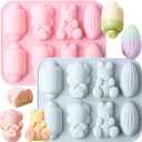 8 Cavity Corn Pig Silicone Candy Molds Set Of 2