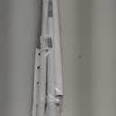 White Tension Curtain Rod for Windows 28 to 48 inch, Adjustable Expandable Pressure Spring Curtain Rod No Drilling, 7/8" Curtain Rod for Bedroom Doorway Closet Door