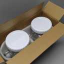 2 Pack Large Mason Jar, 72 oz Wide Mouth Airtight Glass Storage Jar with Handle, Glass Canister for Fridge, Food Storage, Fermentation, Pickles, Coffee, Candy