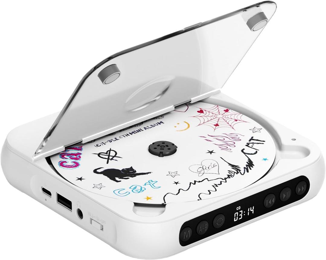 Bluetooth cd Player (White)