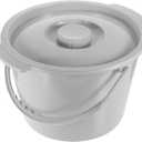 Uonlytech Unisex Chamber Pot with Lid, Spittoon Chamber Bucket Plastics Seat Bedside Urinal Toilet Night Urine Jug for Adults Kids