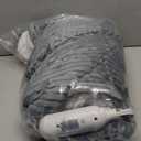 Bedsure GentleSoft Heated Blanket Throw - Soft Ribbed Flannel Electric Blanket, Heating with 6 Time Settings (Up to 10H), 6 Heat Settings & 8Hr Timer Auto Off, Gifts for Grandma (50x60 inches, Grey)