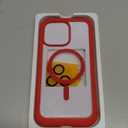 Miracase Magnetic for iPhone 15 Pro Max Case 6.7'' [Compatible with Magsafe] Full-Body Military Drop Proof for iPhone 15 ProMax Case with Built-in 9H Tempered Glass Screen Protector,Red